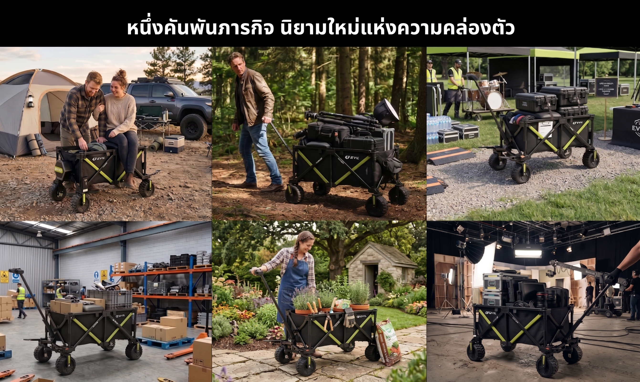 DYU CampX electric folding wagon – view 4
