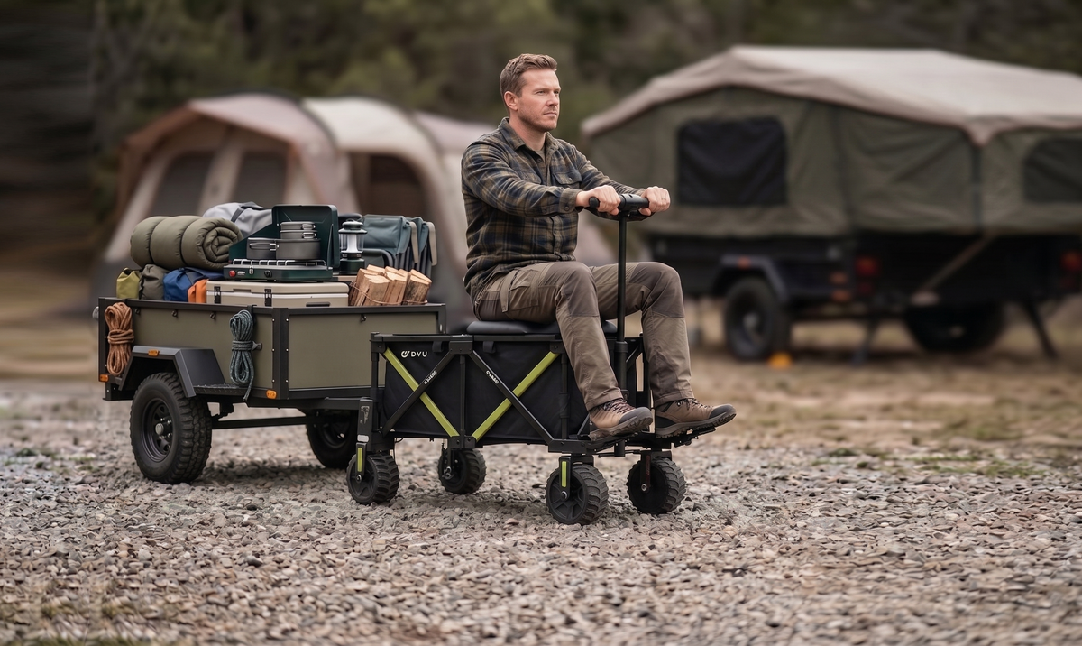 DYU CampX electric folding wagon – view 5
