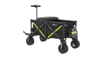 DYU CampX Electric Folding Wagon - loaded with cargo